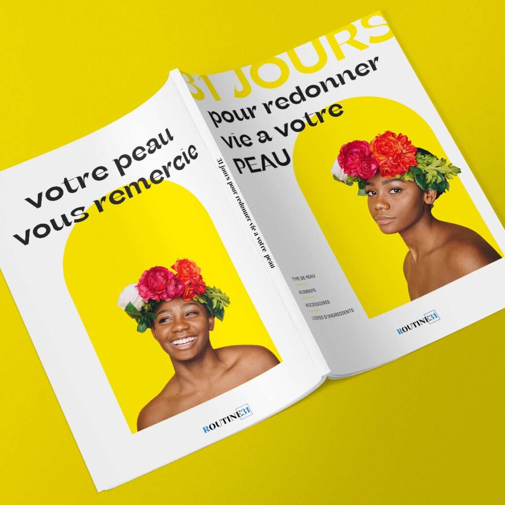 agence de communication Tours brochure beauté mise en page