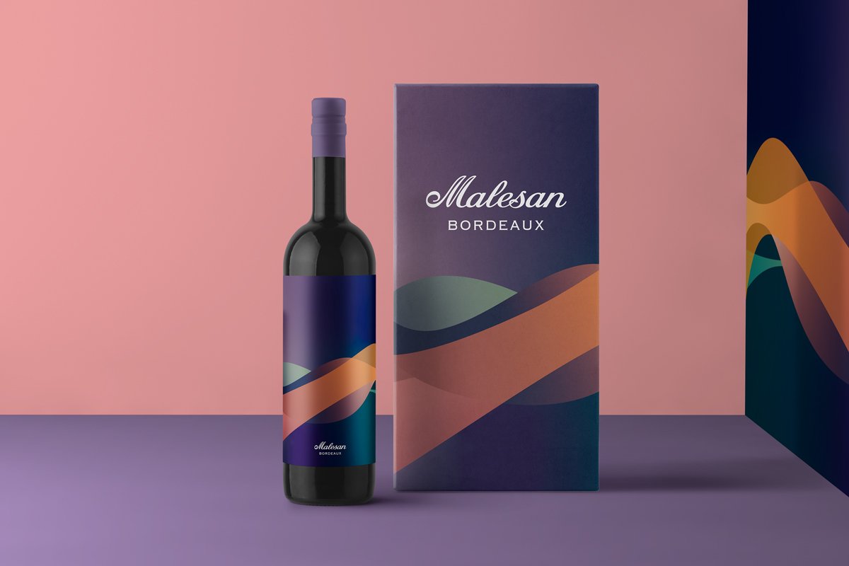 packaging coffret vin design création agence de communication Tours Bordeaux Malesan