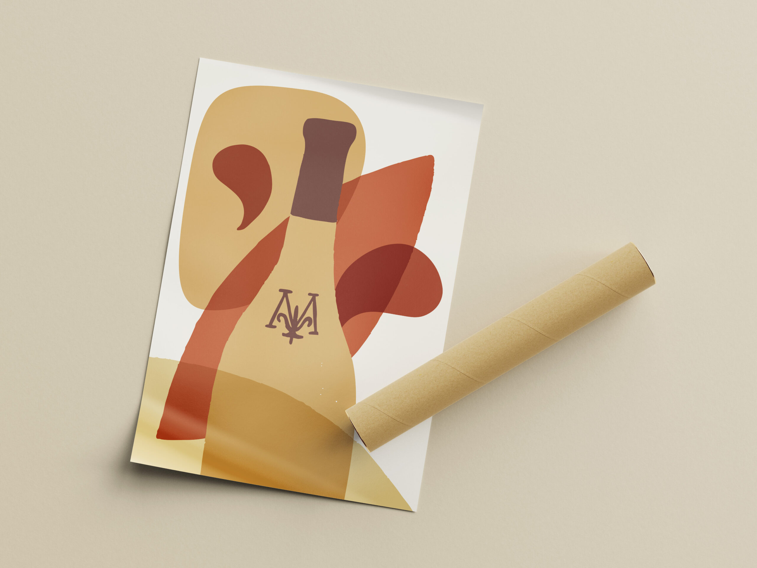 logo graphiste charte graphique agence de communication Tours vigneron étiquette affiche poster cave caviste