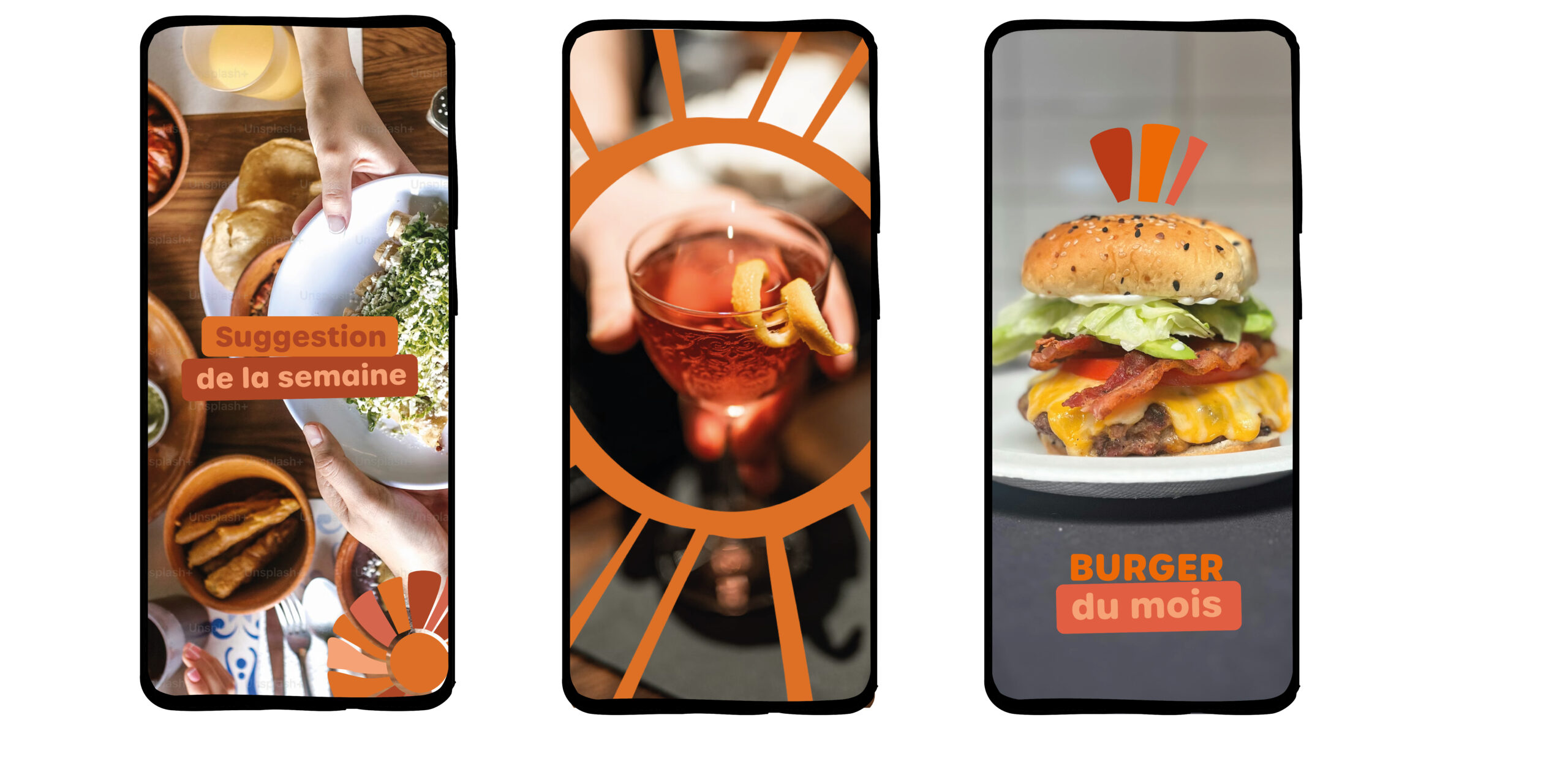 logo identité visuelle restaurant Tours Touraine graphiste resto menus flyer carte de visite agence de communication