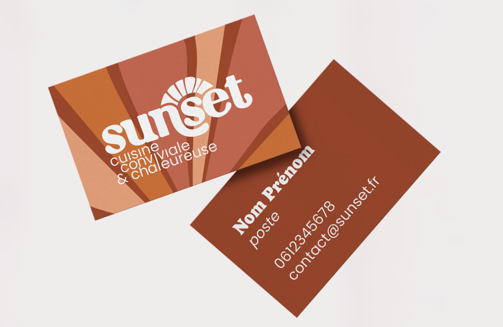 logo identité visuelle restaurant Tours Touraine graphiste resto menus flyer carte de visite agence de communication