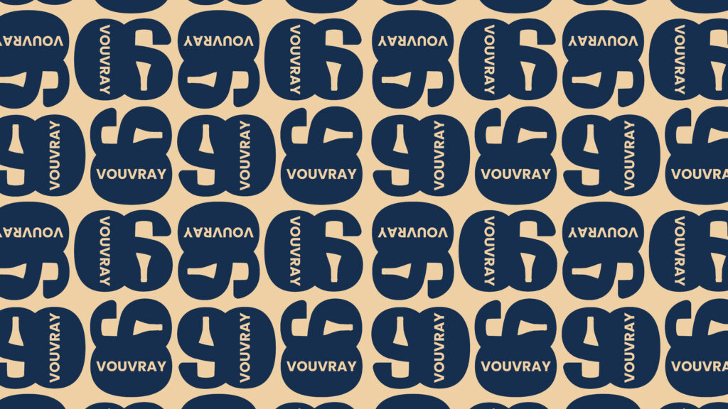 90 ans Vouvray AOC appellation vin vigneron Touraine logo identité visuelle charte graphique graphiste agence de communication sticker motif mockup