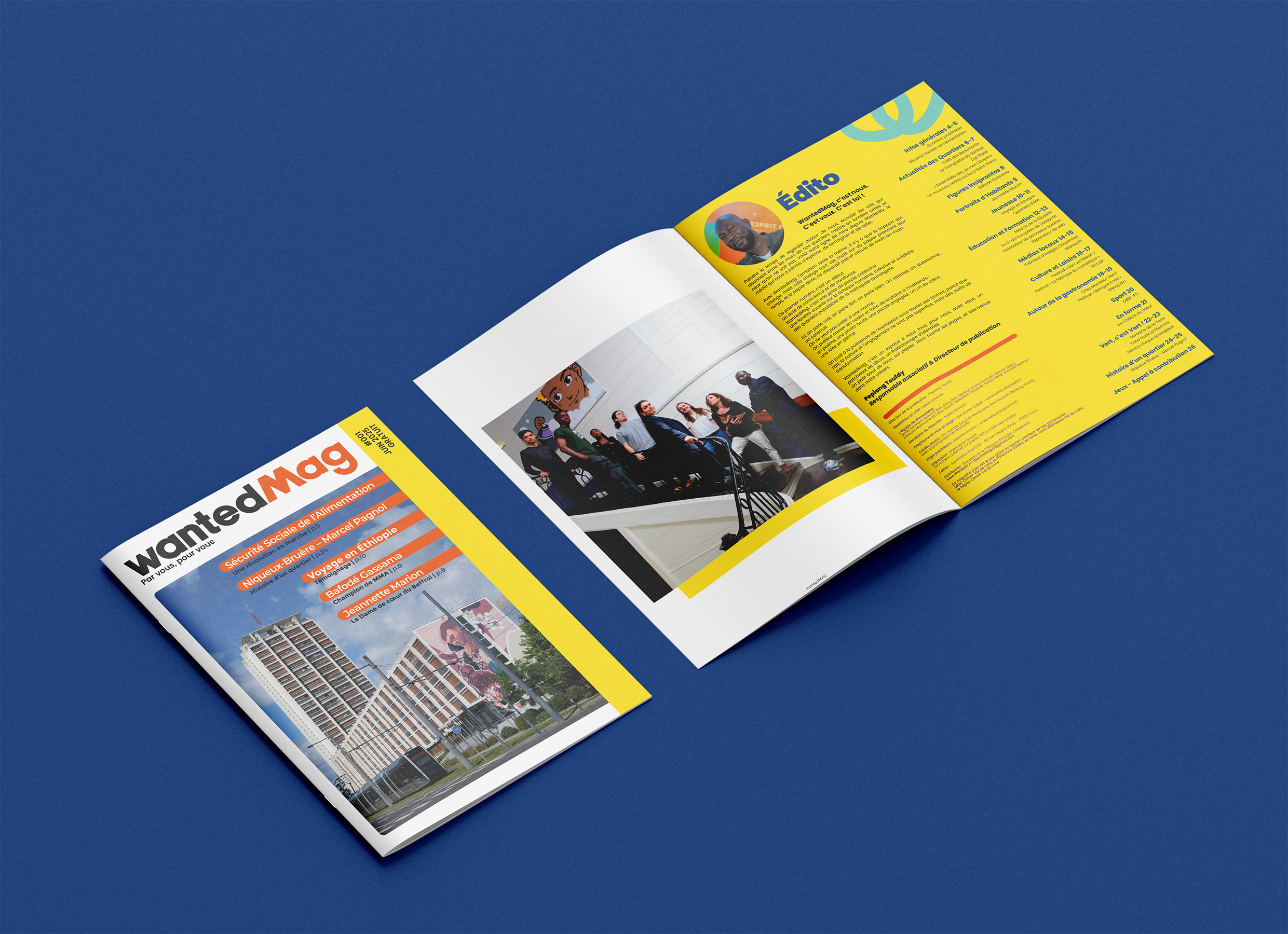 graphiste magazine mise en page brochure print catalogue agence de communication wantedmag Tours