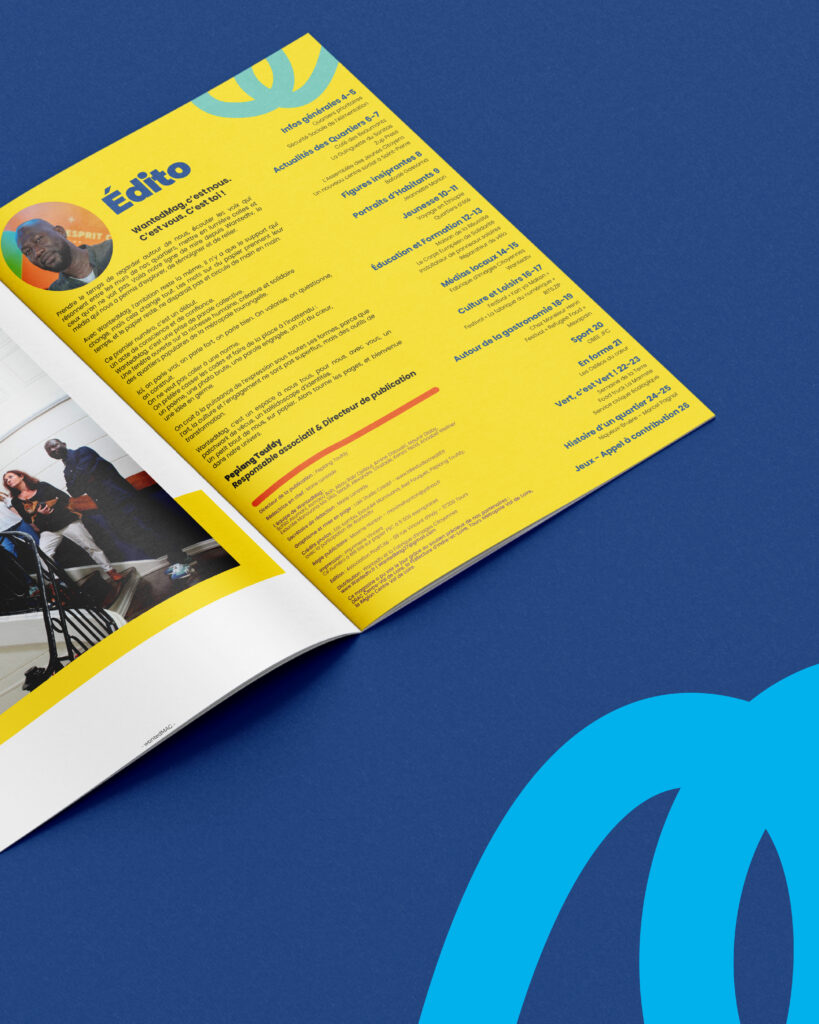 graphiste magazine mise en page brochure print catalogue agence de communication wantedmag Tours