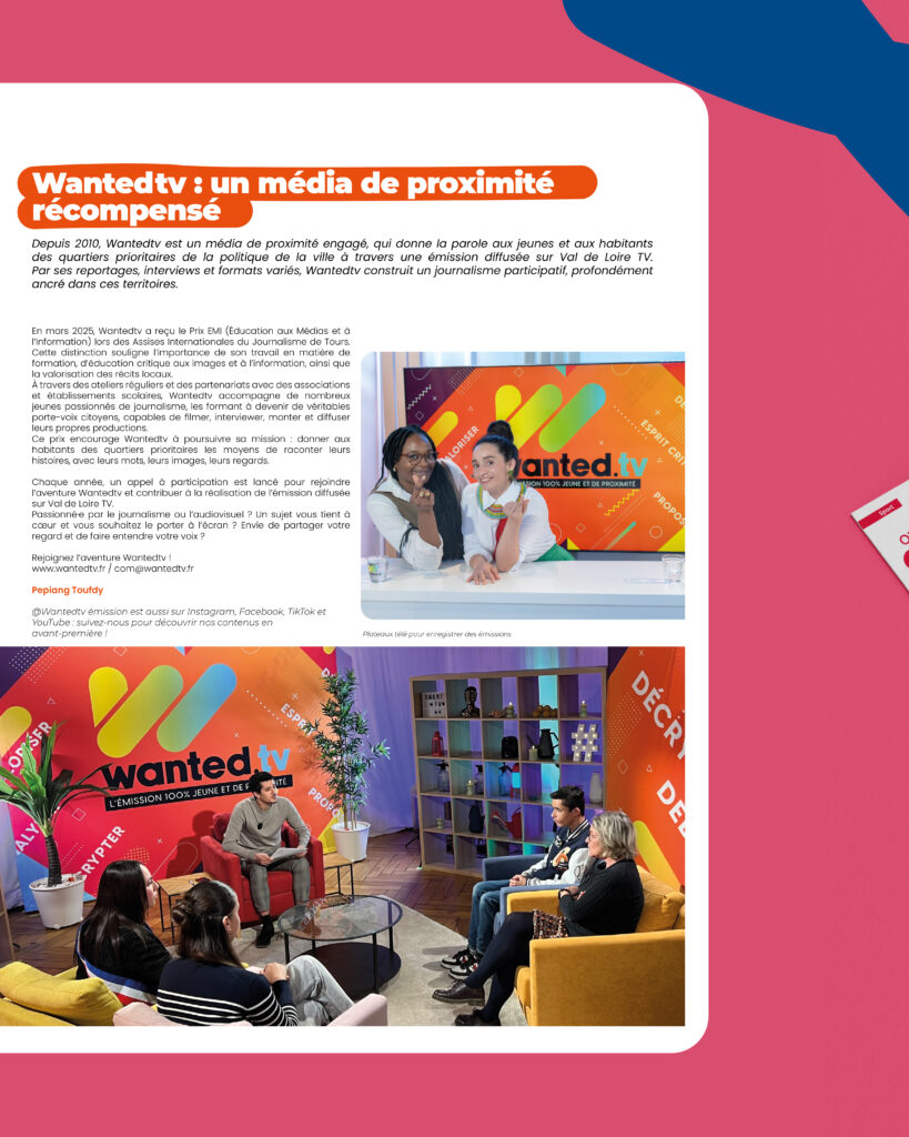 graphiste magazine mise en page brochure print catalogue agence de communication wantedmag Tours