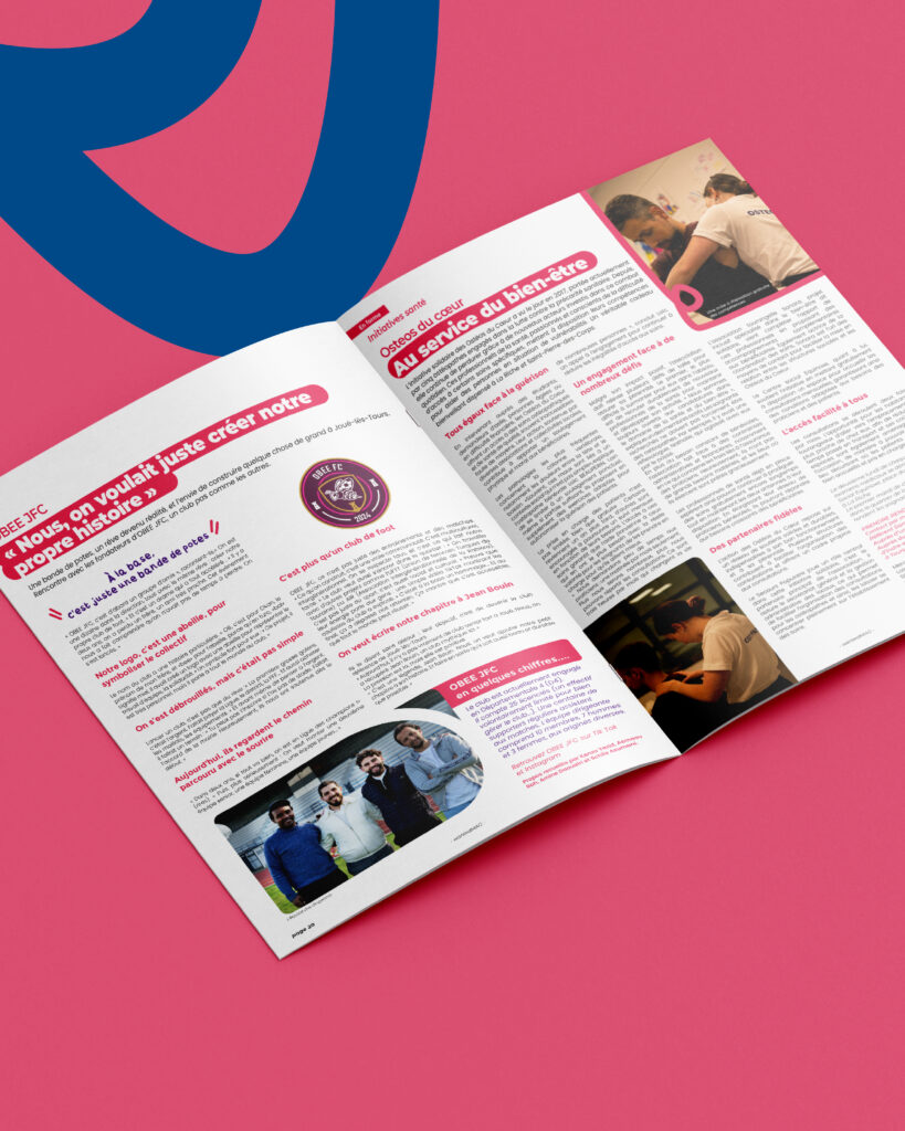 graphiste magazine mise en page brochure print catalogue agence de communication wantedmag Tours