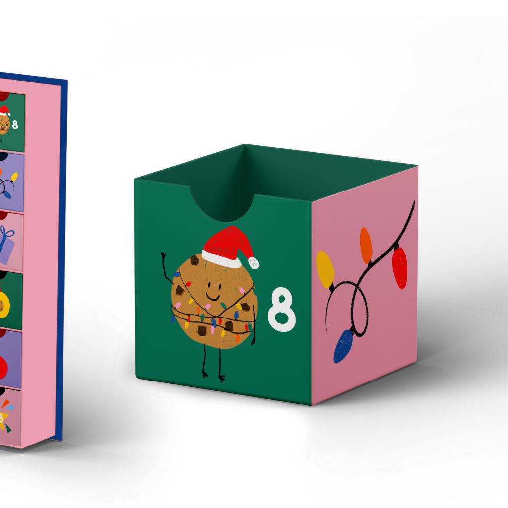 calendrier de l'avent design illustration Tours Touraine graphiste dessin Noël agence de communication