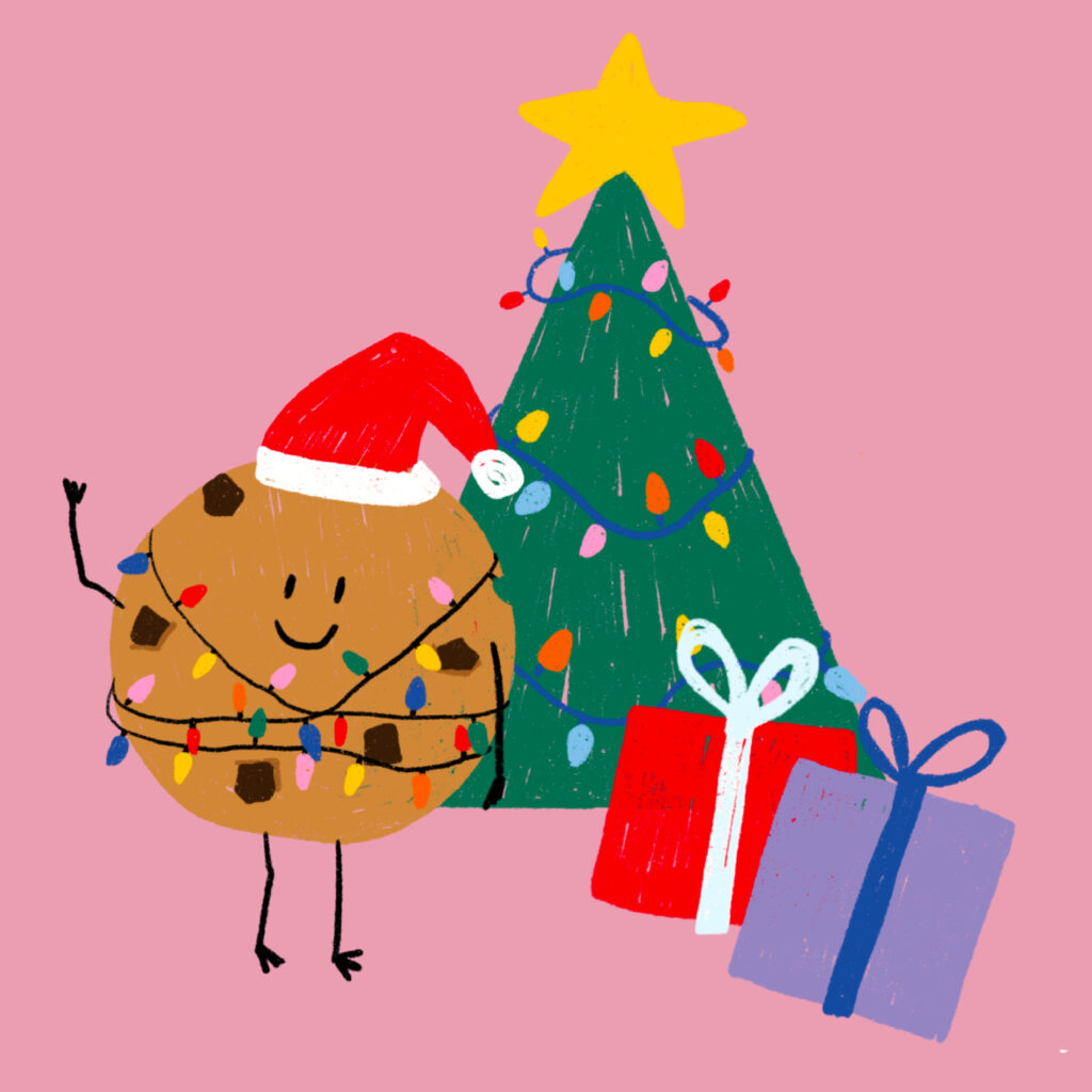calendrier de l'avent design illustration Tours Touraine graphiste dessin Noël agence de communication