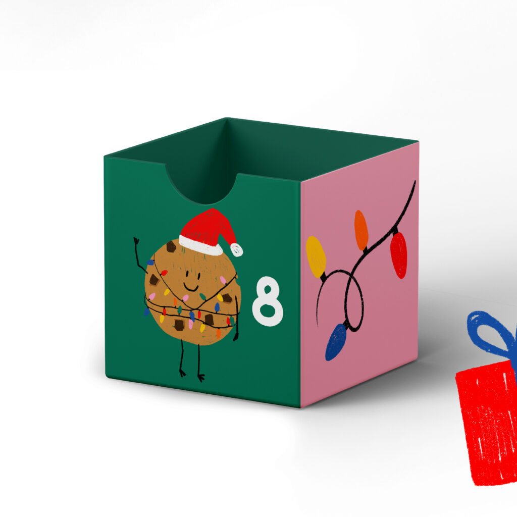 calendrier de l'avent design illustration Tours Touraine graphiste dessin Noël agence de communication
