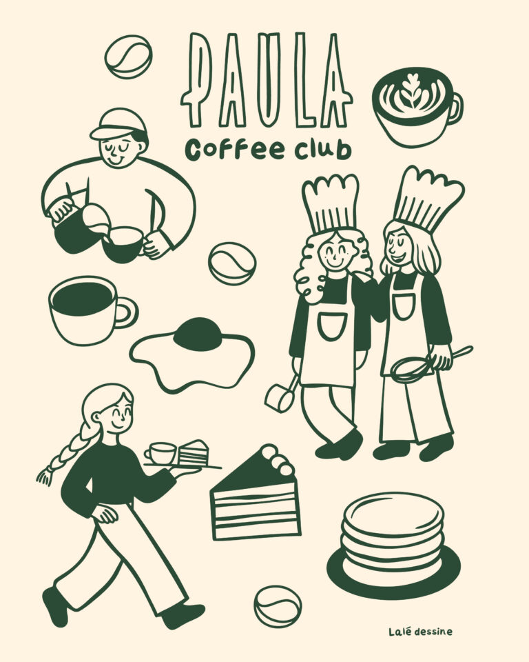 • illustration pour lieu de restauration • illustration sur mesure • identité visuelle pour restaurant et coffee shop • univers illustré pour restaurant • graphiste illustration restauration • illustration de marque pour restaurant • identité visuelle gourmande • univers graphique sur mesure • studio créatif à Tours • agence de communication restauration Tours • graphiste Tours • identité visuelle restaurant Tours • illustration sur mesure Tours