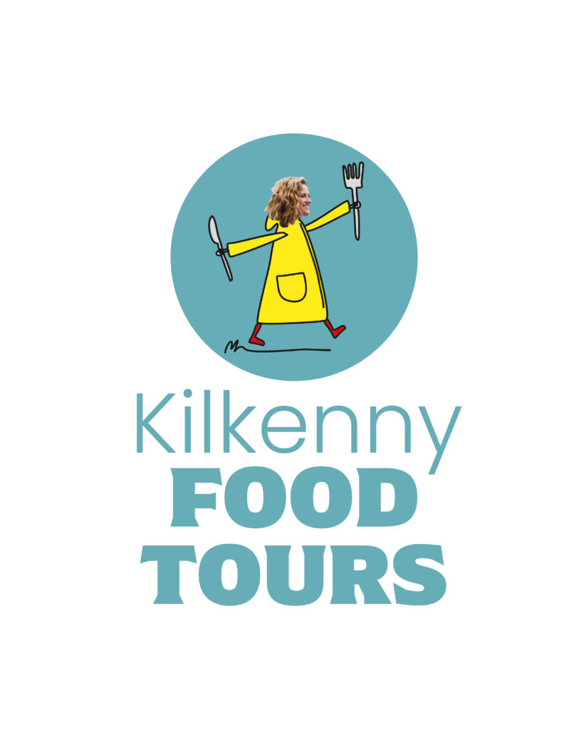 logo food tour map illustration mise en page graphiste Tours Kilkenny Galway