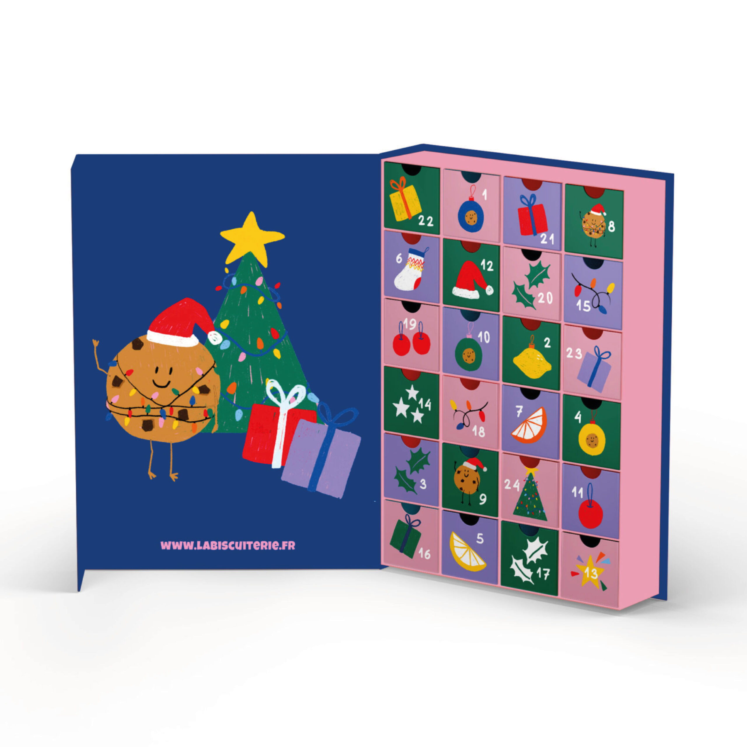 calendrier de l'avent design illustration Tours Touraine graphiste dessin Noël agence de communication