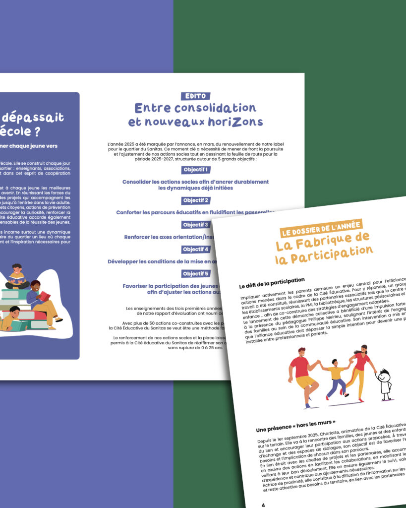 magazine Tours print Touraine graphiste agence de communication illustration mise en page Les cités éducatives