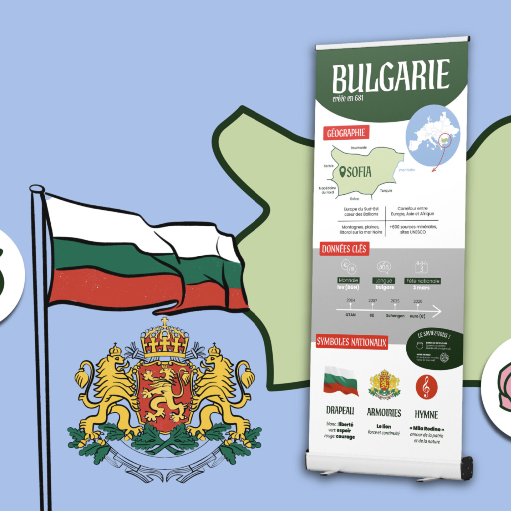България, Франция, Посолство на България, графичен дизайн, инфографика, илюстрация, печат, визуална идентичност, културно наследство
